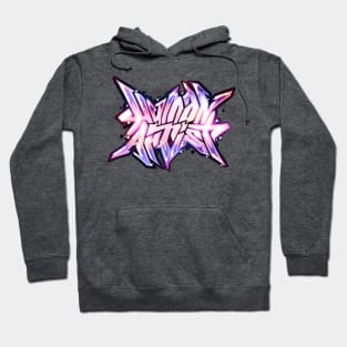 Human Artist - Street Art Style Purple Hoodie